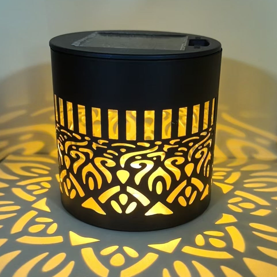 Solar-powered wall light
