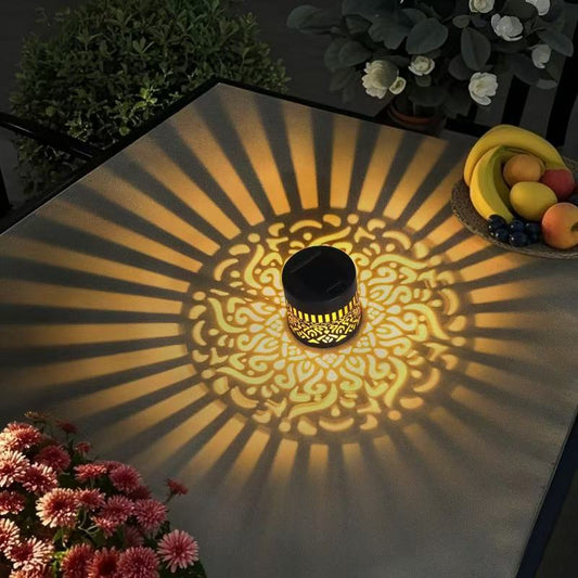 Solar-powered wall light