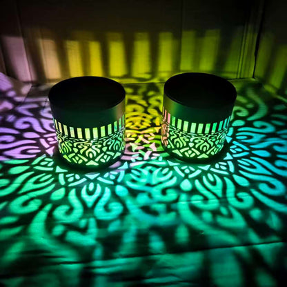 Solar-powered wall light