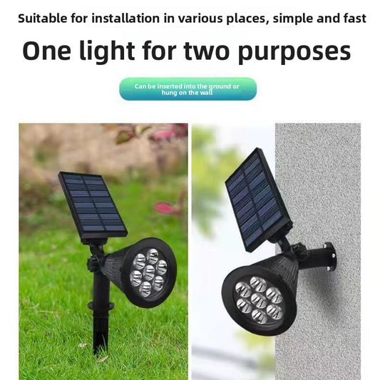 Solar-powered waterproof lawn lights