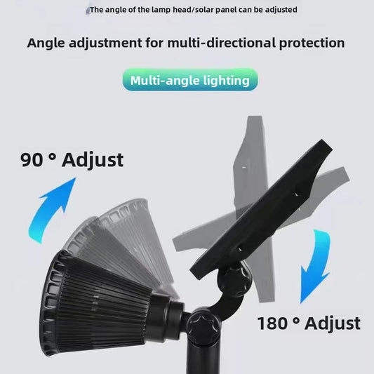 Solar-powered waterproof lawn lights