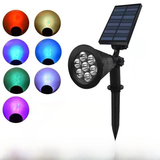 Solar-powered waterproof lawn lights