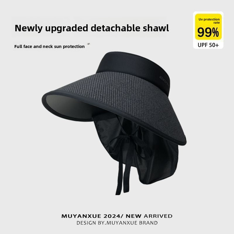 Solar Powered Wide Brim Hat with Cooling Fan