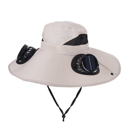 Solar Rechargeable Cooling Fan Hat