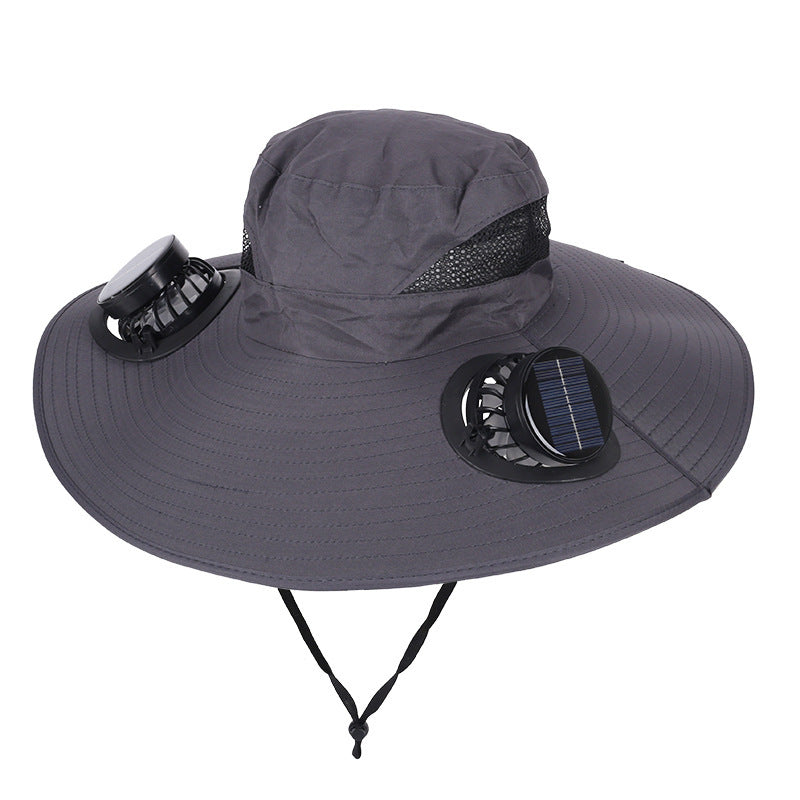 Solar Rechargeable Cooling Fan Hat