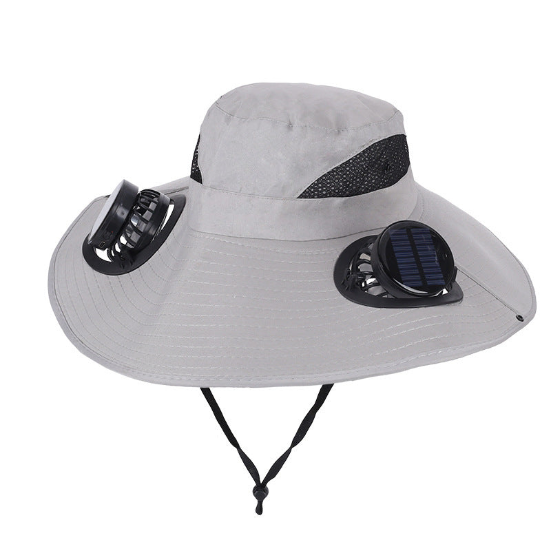 Solar Rechargeable Cooling Fan Hat