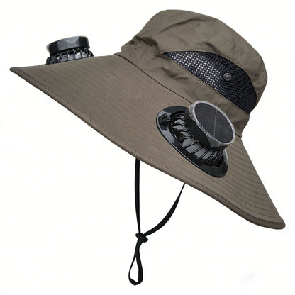 Solar Rechargeable Cooling Fan Hat