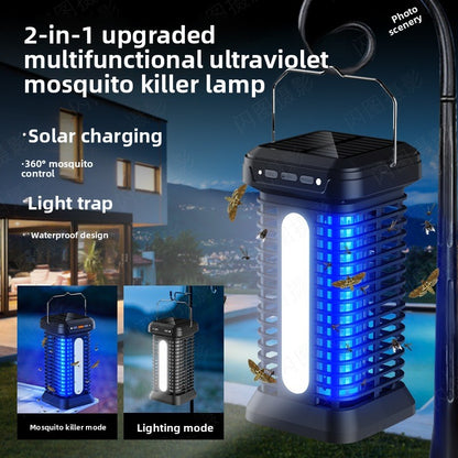 Solar Rechargeable Electric Mosquito Killer Lamp