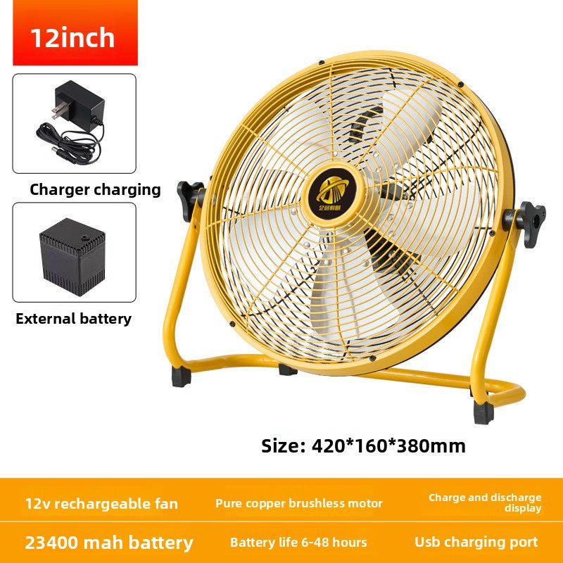Solar rechargeable fan
