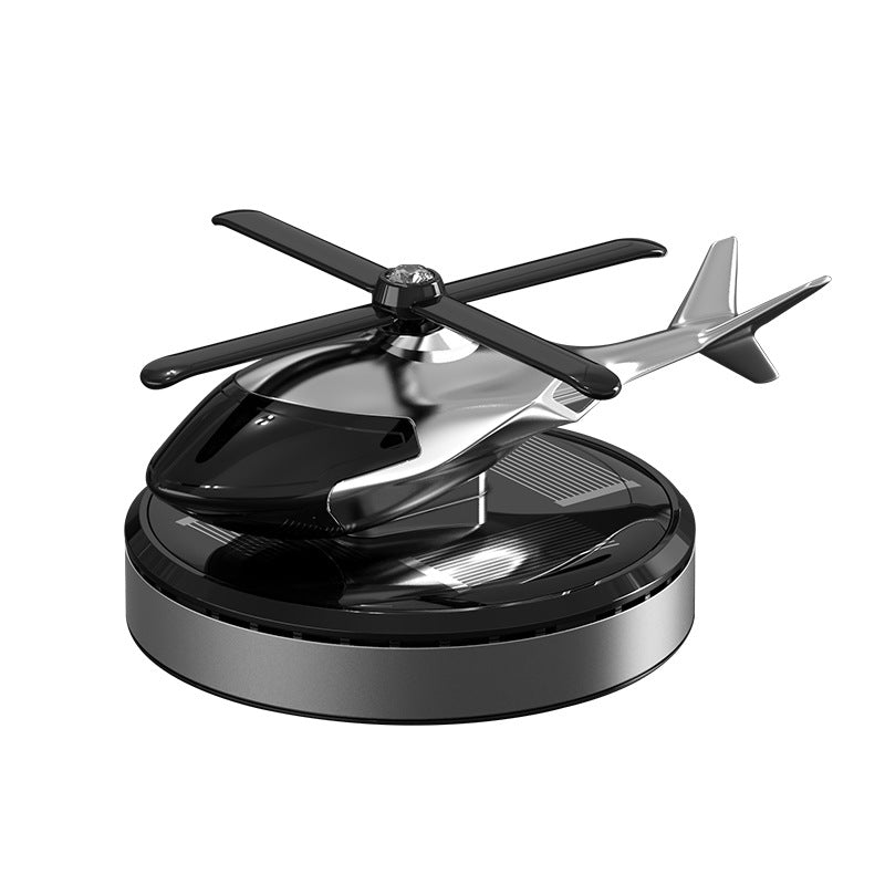 Solar Rotating Helicopter Car Aromatherapy Perfume Ornament