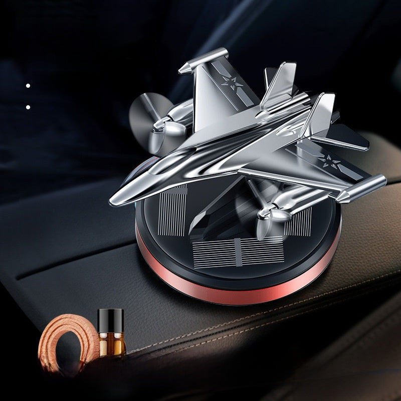 Solar Rotating Helicopter Car Aromatherapy Perfume Ornament