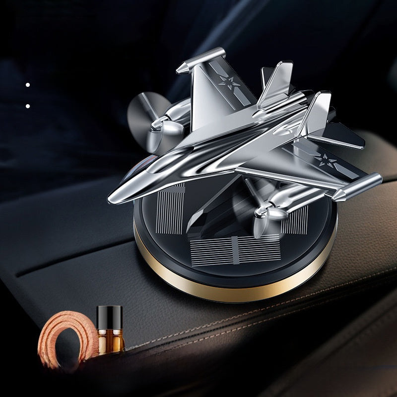 Solar Rotating Helicopter Car Aromatherapy Perfume Ornament