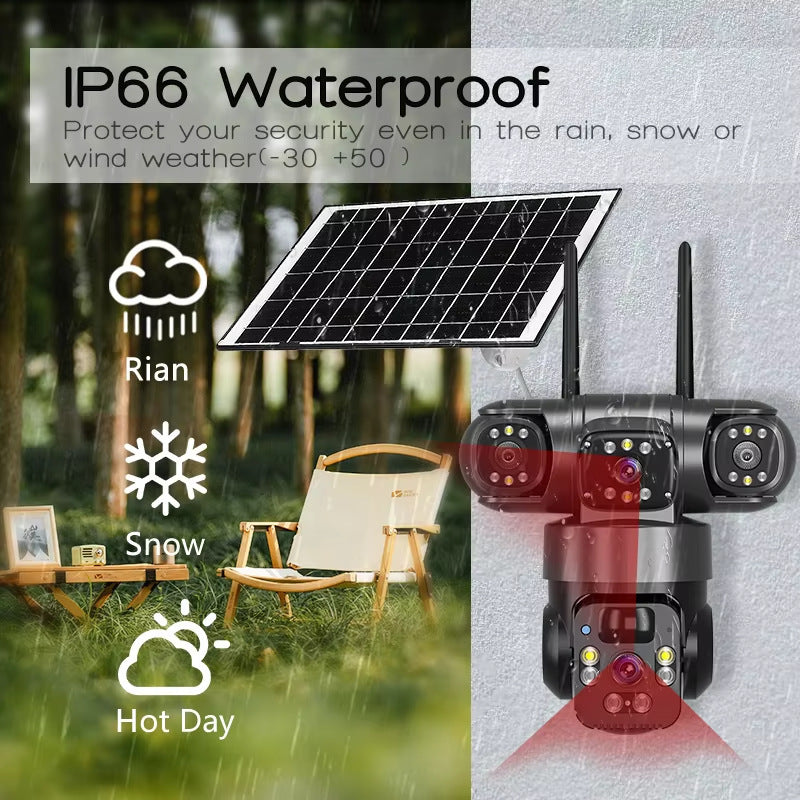 Solar security camera