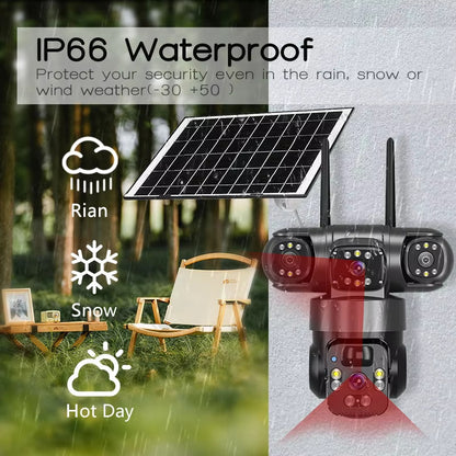 Solar security camera