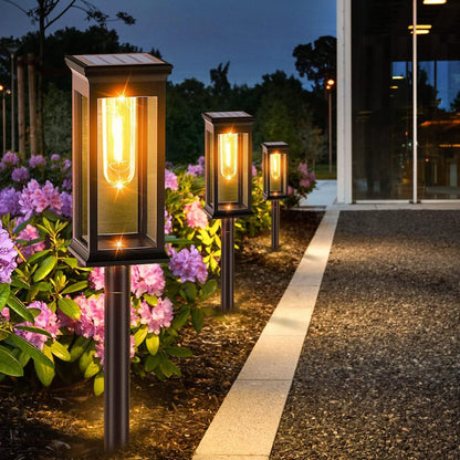 Solar Square Tungsten Wire Outdoor Garden Light