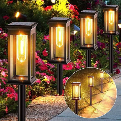 Solar Square Tungsten Wire Outdoor Garden Light