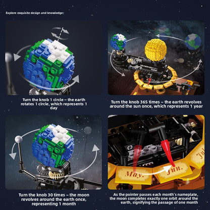 Solar System Gear Building Blocks Educational Toy