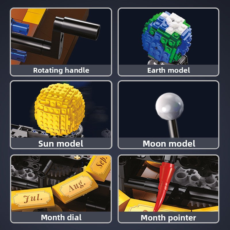 Solar System Gear Building Blocks Educational Toy