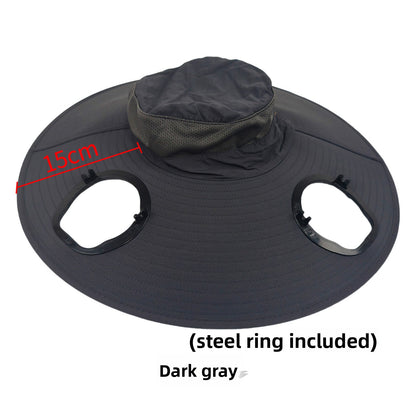 Solar USB Charging Spray Fan Hat with Sun Protection