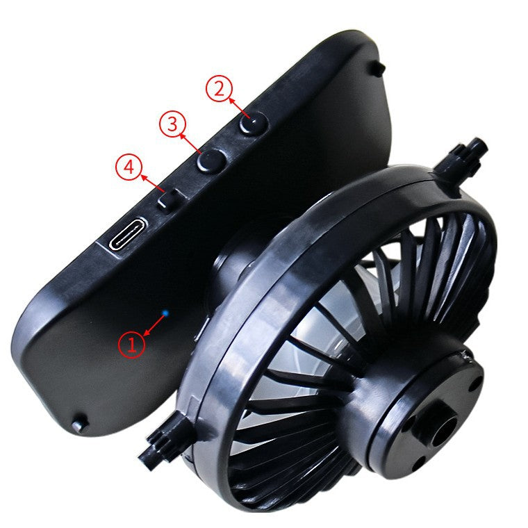 Solar USB Charging Spray Fan Hat with Sun Protection