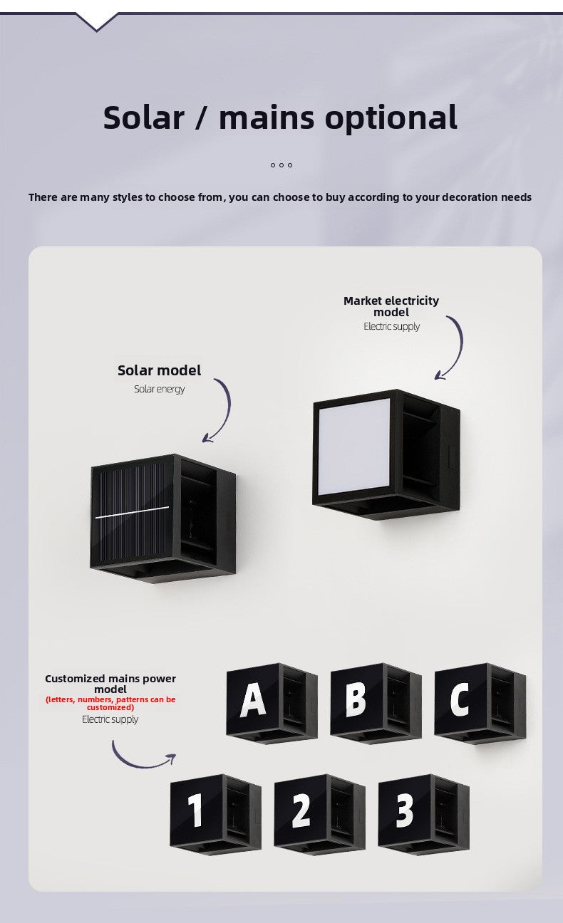 Solar wall lamp