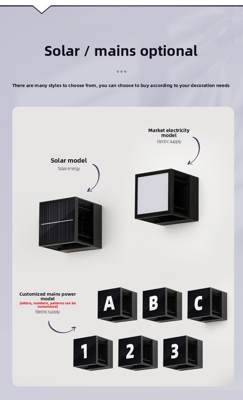 Solar wall lamp