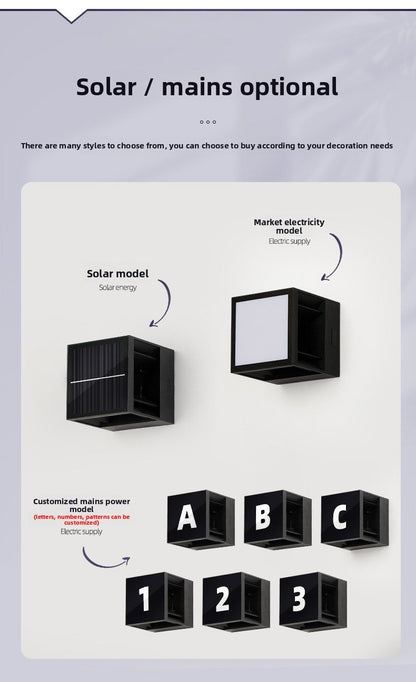 Solar wall lamp