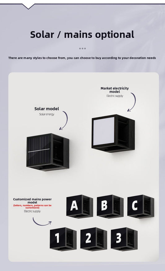 Solar wall lamp