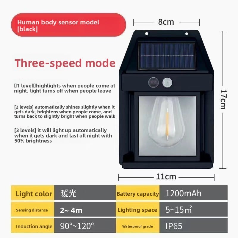 solar wall lamp