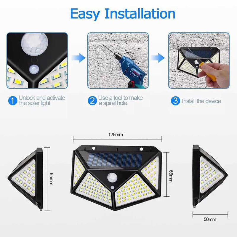 Solar Wall Light with Motion Sensor