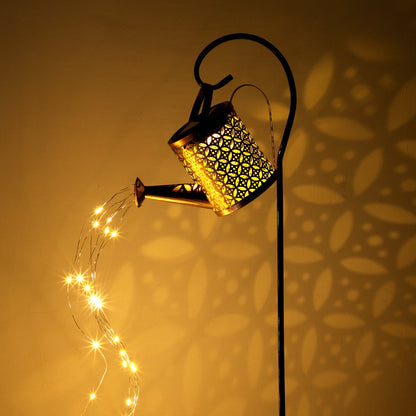 Solar water bottle lamp