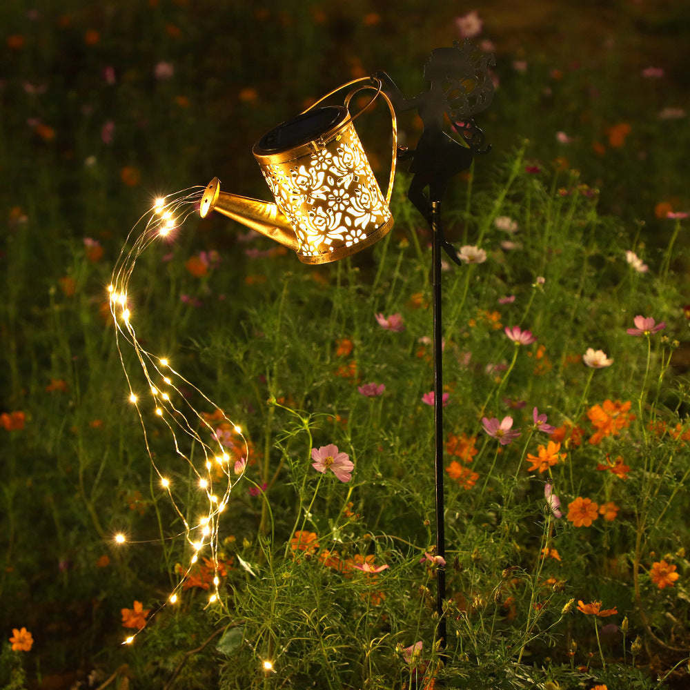Solar water bottle lamp