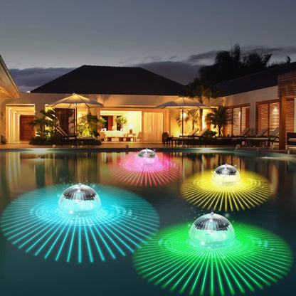 Solar Water Float Lamp, Pool Float Lamp, Magic Ball Lamp, Creative Ball Colored Light, Bathtub Pool Projection Lamp