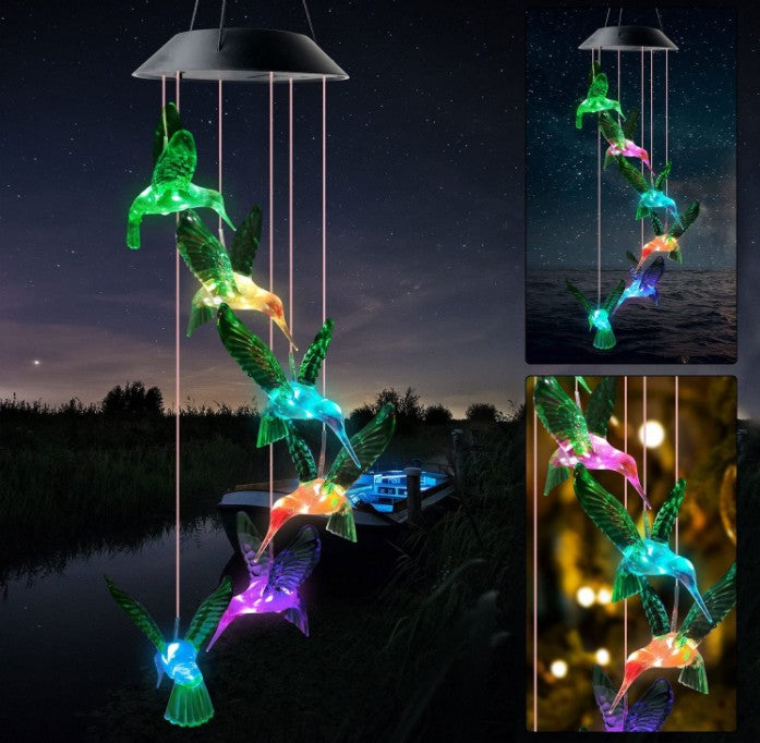 Solar Wind Chime Light Garden Decoration