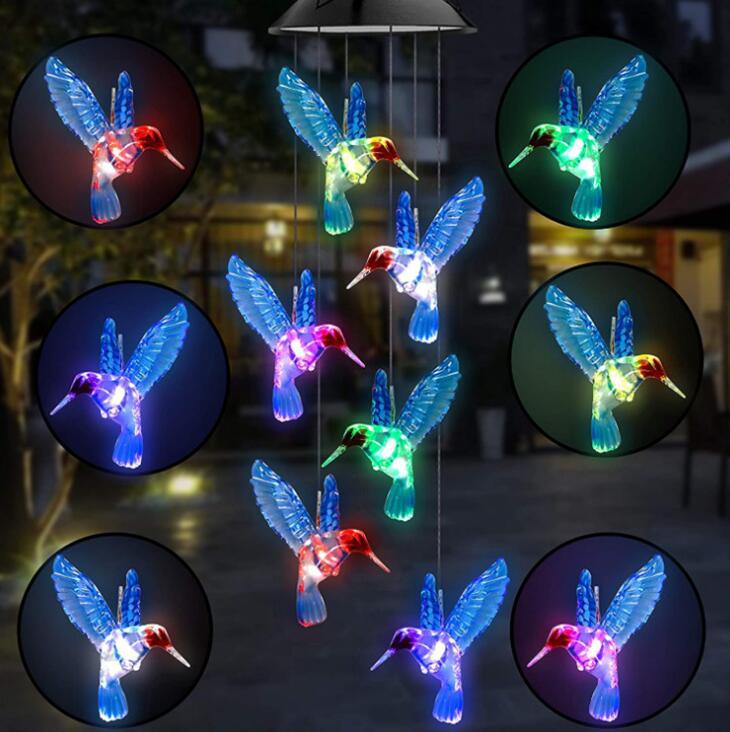 Solar Wind Chime Light Garden Decoration