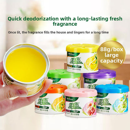 Solid balm air freshener