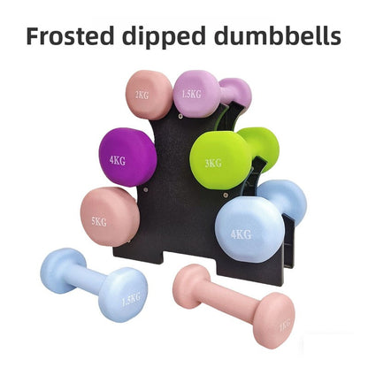 Solid cast iron dumbbell