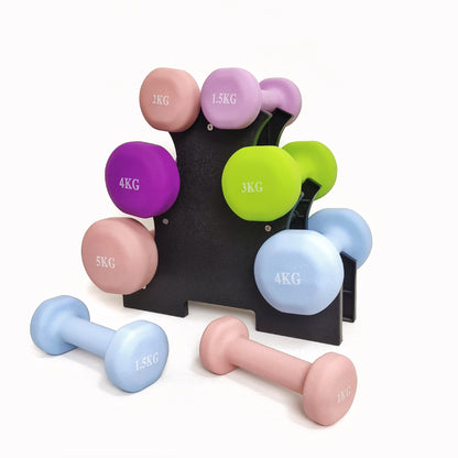 Solid cast iron dumbbell