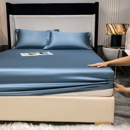 Solid color 100% cotton mattress protector/bed cover