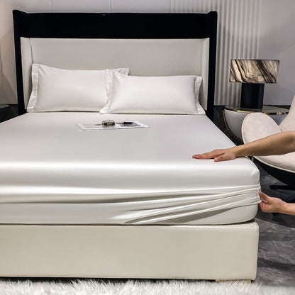 Solid color 100% cotton mattress protector/bed cover