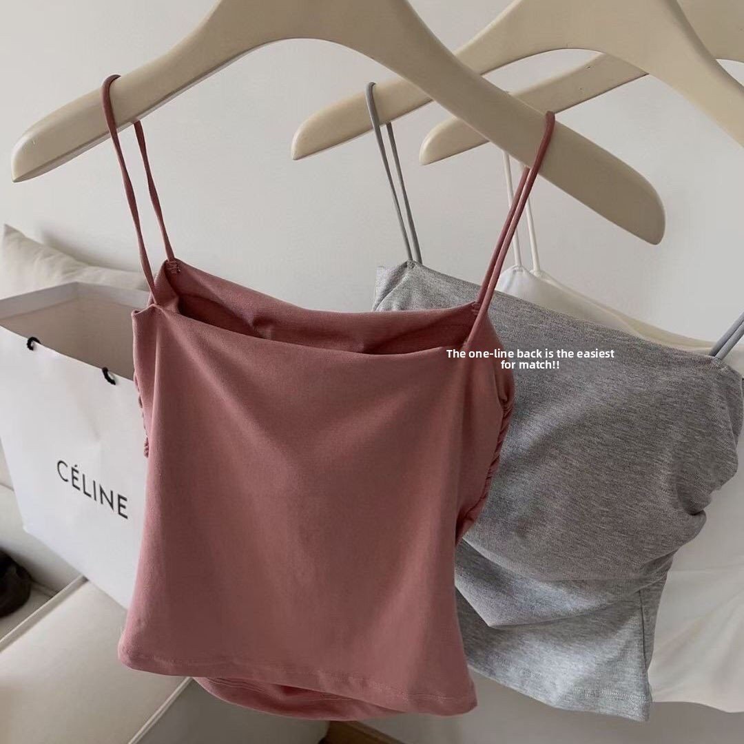 Solid-color bandeau top