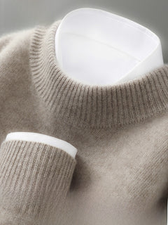 Elegant Camel Half Turtleneck