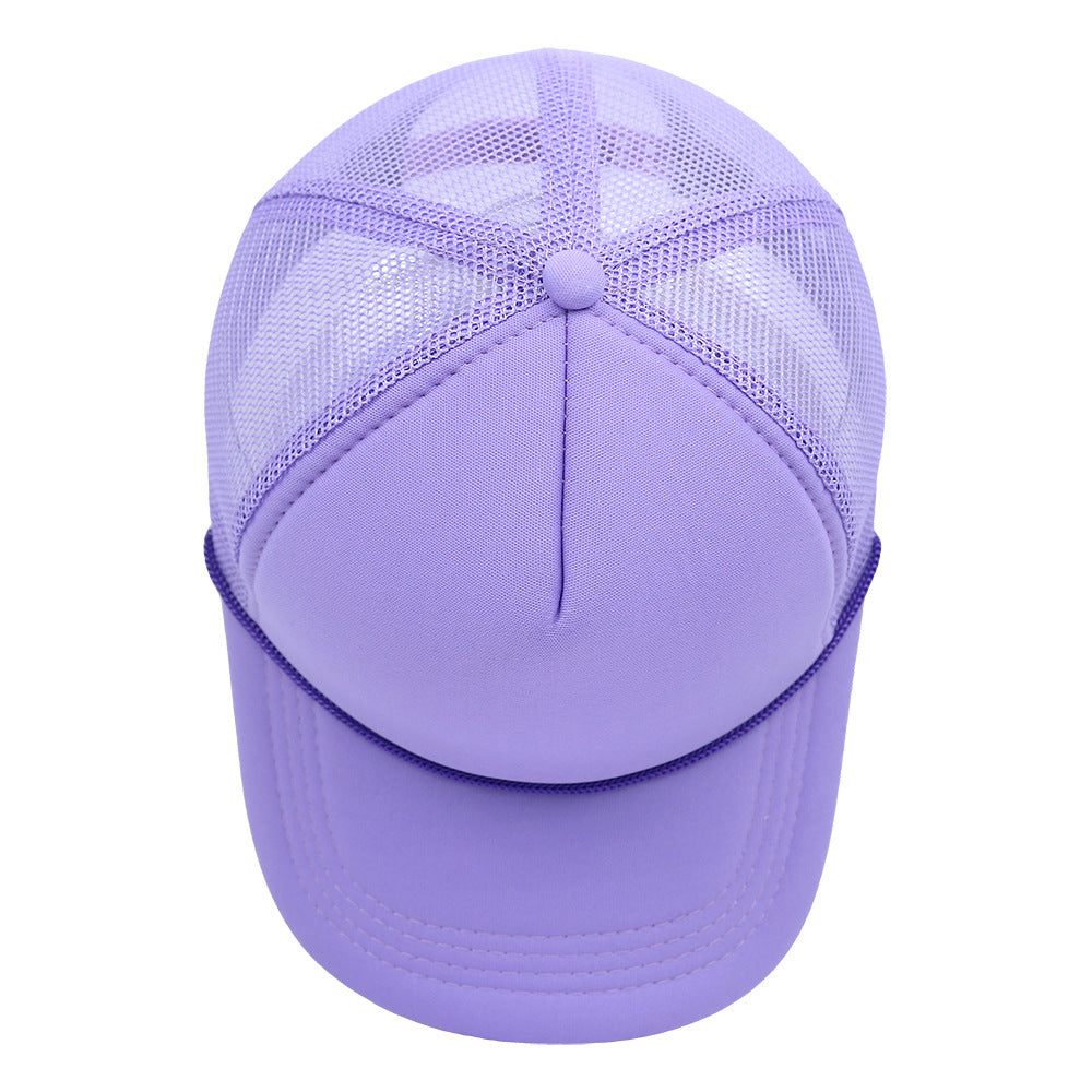 Solid Color Baseball Cap with Rope