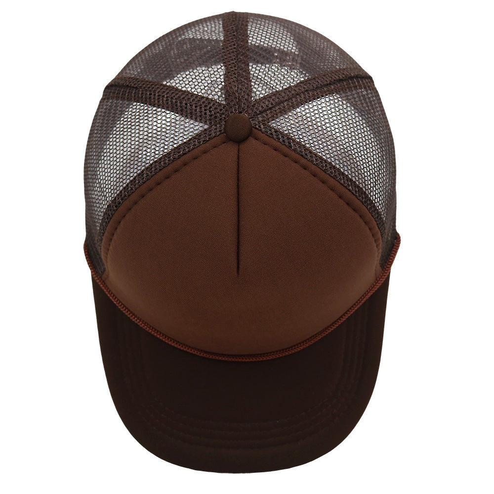 Solid Color Baseball Cap with Rope