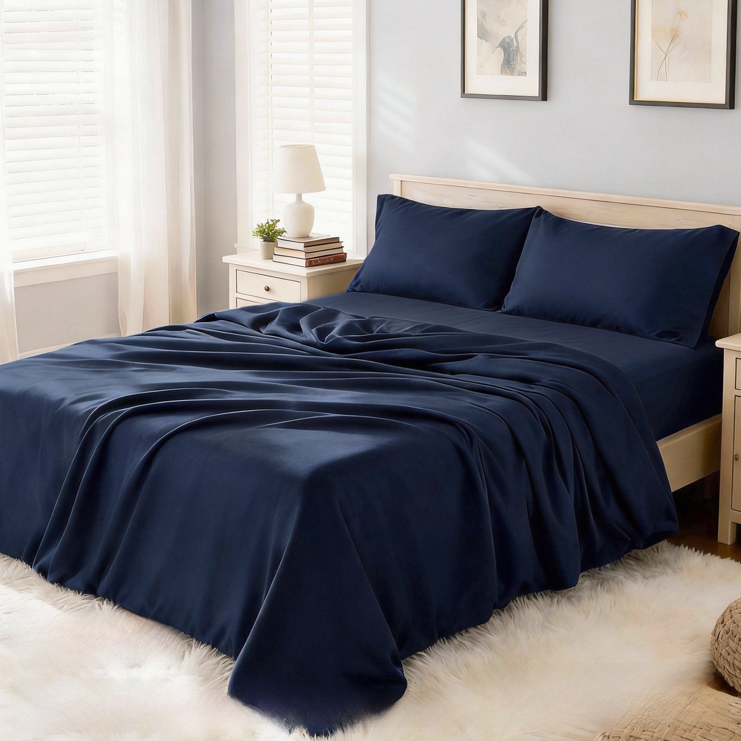 Solid Color Brushed Bedding