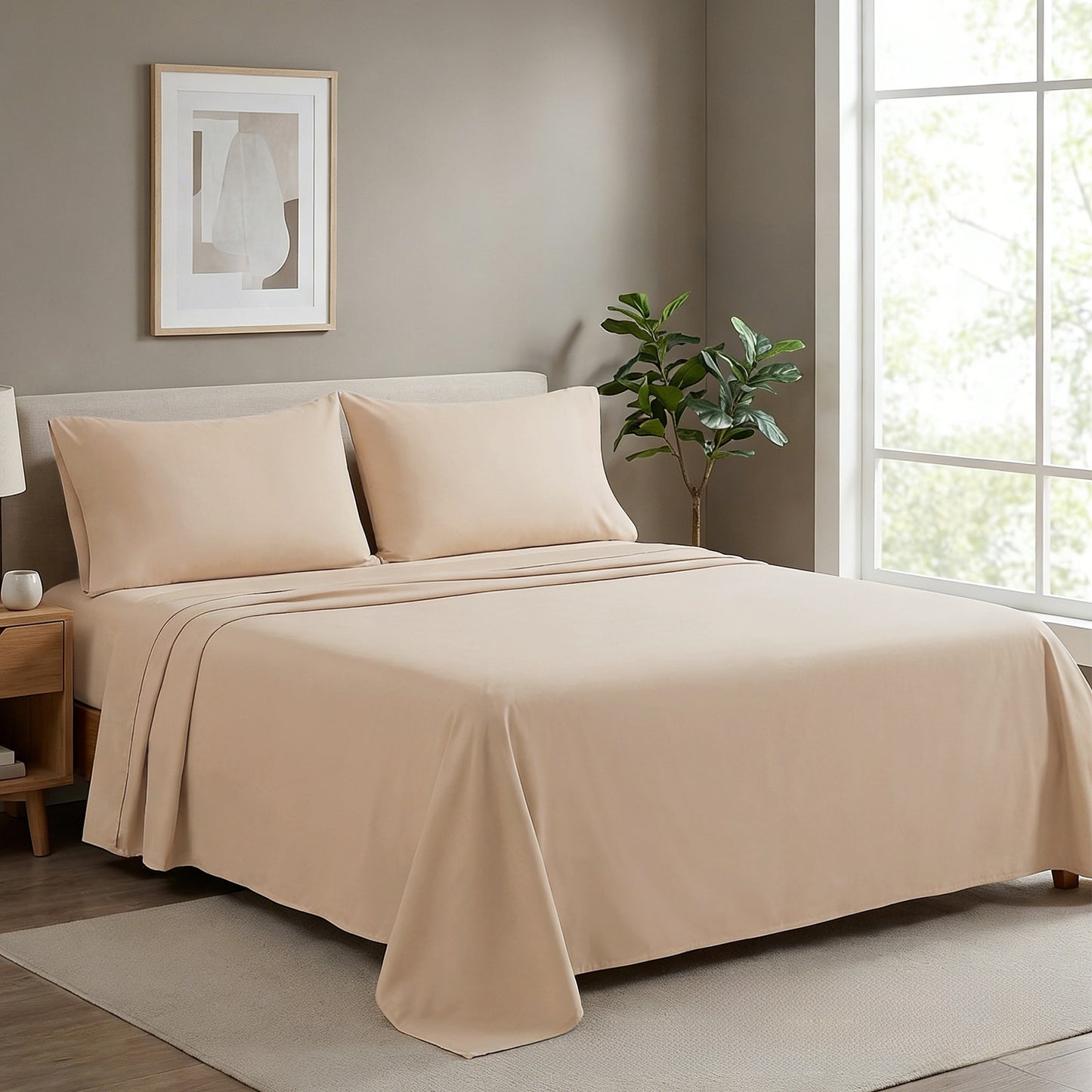 Solid Color Brushed Bedding