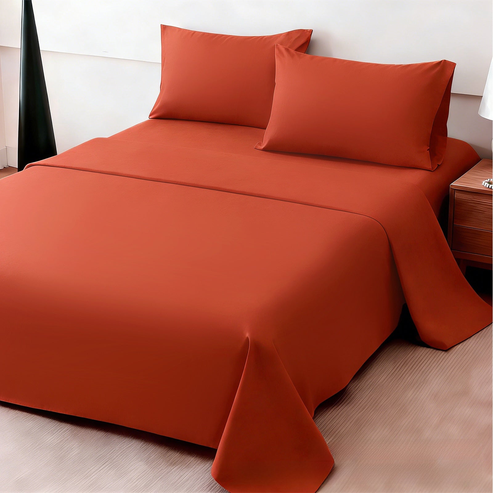 Solid Color Brushed Bedding
