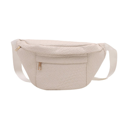 Solid-color casual chic crossbody bag
