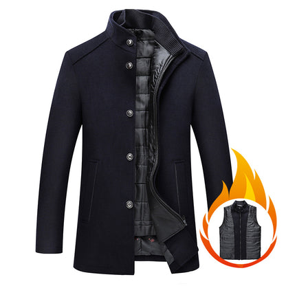 Solid-color casual men's jacket