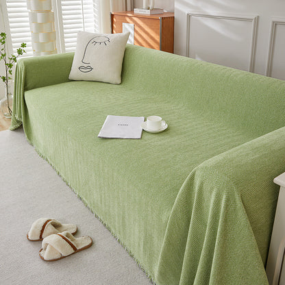 Solid Color Chenille Sofa Towel